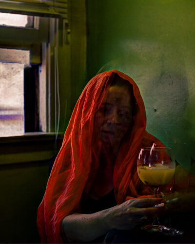 A-Glass-with-godot — Other People series, photograph by Jaia Papitz