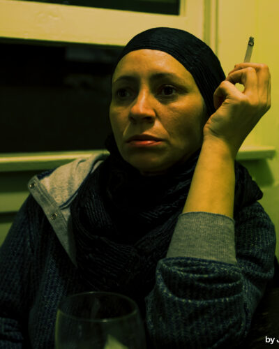 A-drag-a-sip-a-thought — Other People series, photograph by Jaia Papitz
