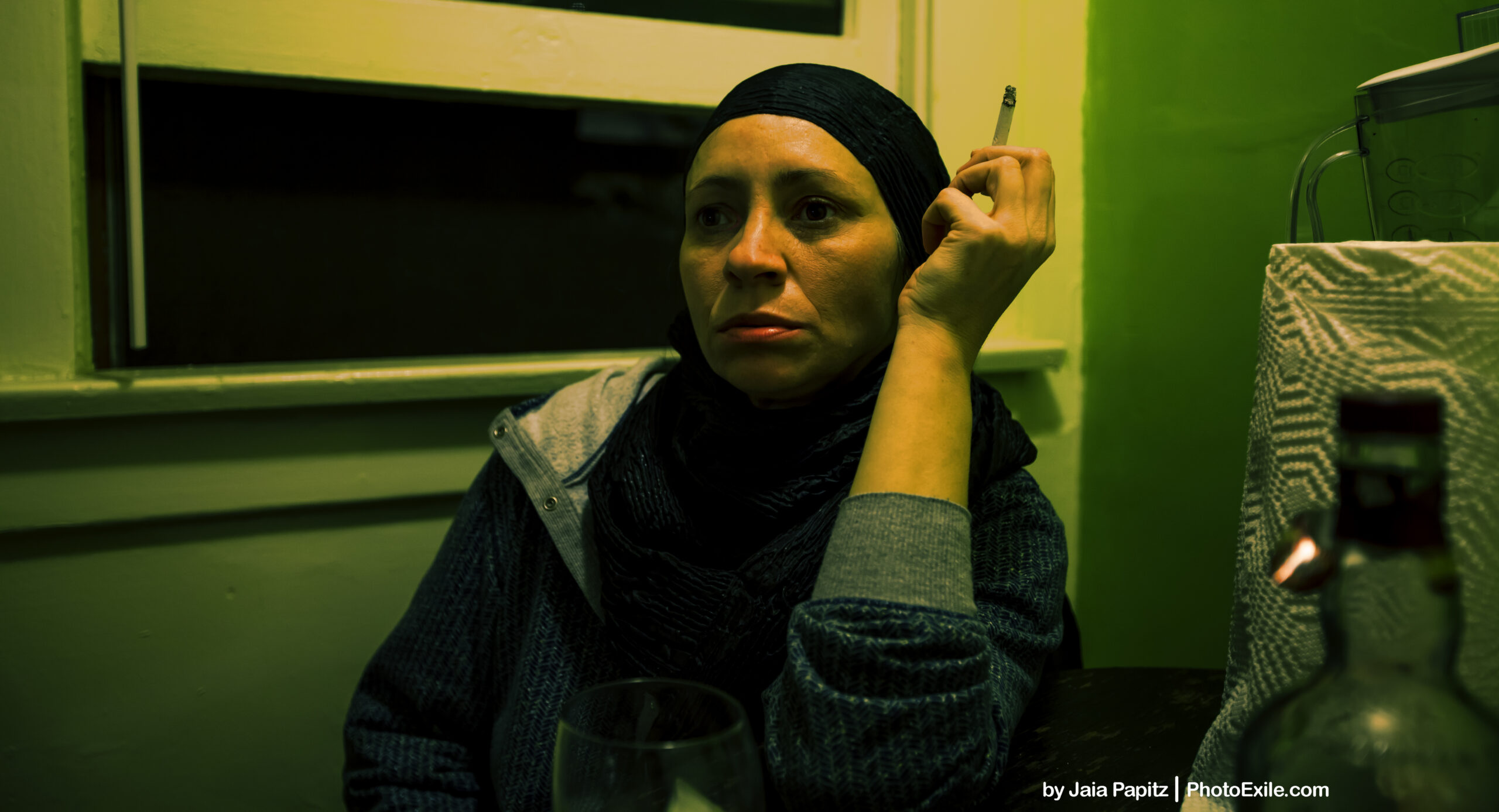 A-drag-a-sip-a-thought — Other People series, photograph by Jaia Papitz