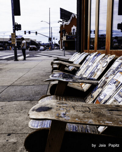 A hipster's thin ice endeavor — Photo Journalism series, photograph by Jaia Papitz